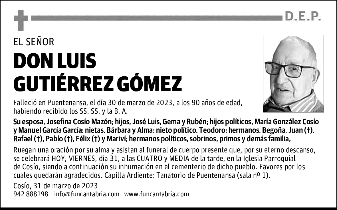 DON LUIS GUTIÉRREZ GÓMEZ