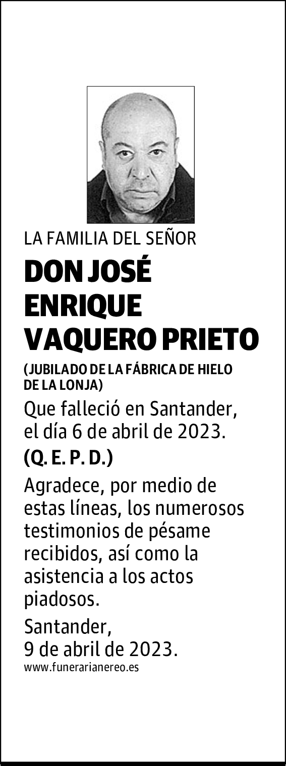 DON JOSÉ ENRIQUE VAQUERO PRIETO