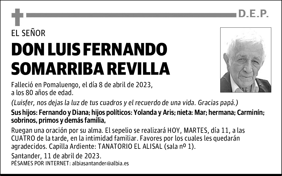 DON LUIS FERNANDO SOMARRIBA REVILLA