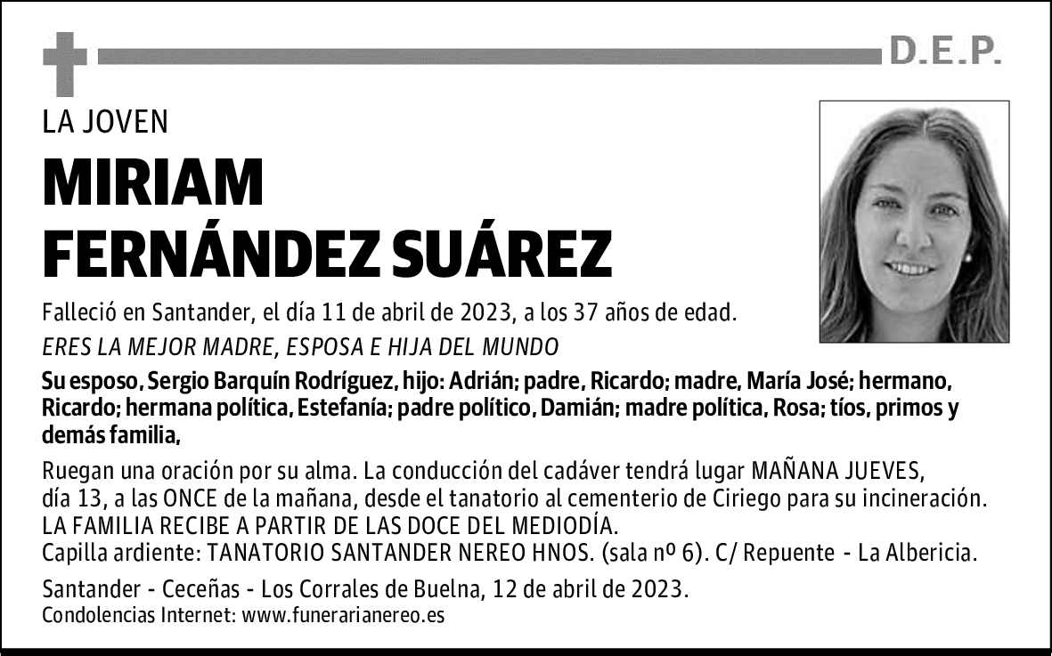 MIRIAM FERNÁNDEZ SUÁREZ