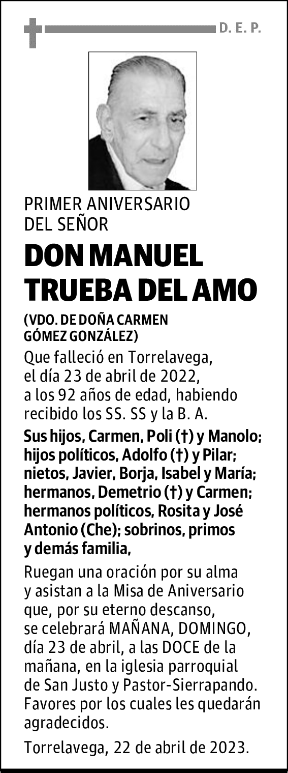 DON MANUEL TRUEBA DEL AMO