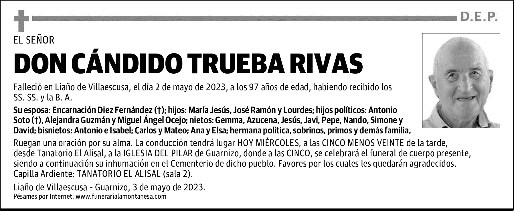 DON CÁNDIDO TRUEBA RIVAS