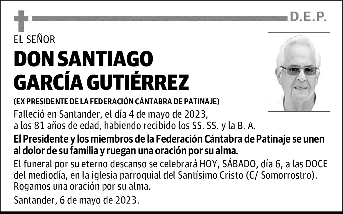 DON SANTIAGO GARCÍA GUTIÉRREZ