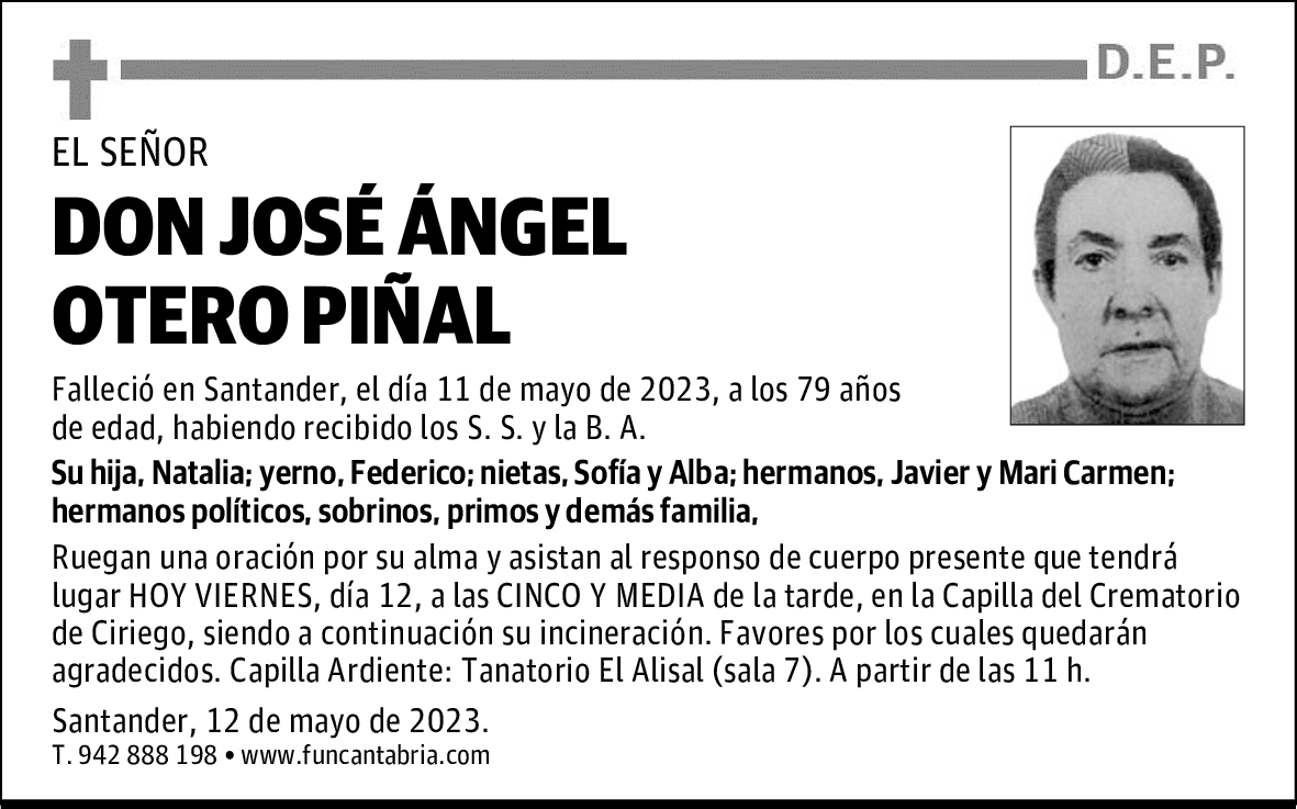 DON JOSÉ ÁNGEL OTERO PIÑAL