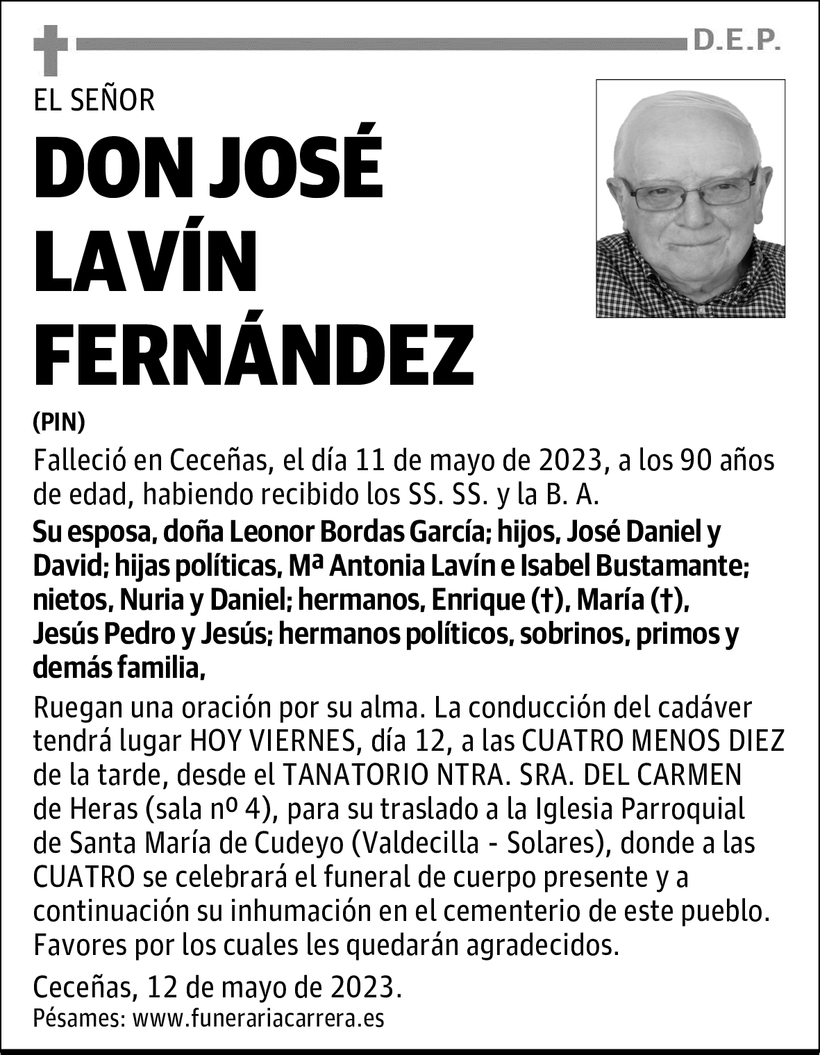 DON JOSÉ LAVÍN FERNÁNDEZ