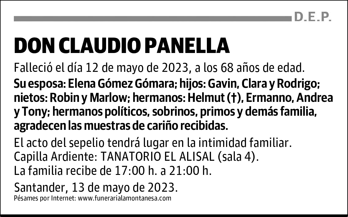 DON CLAUDIO PANELLA