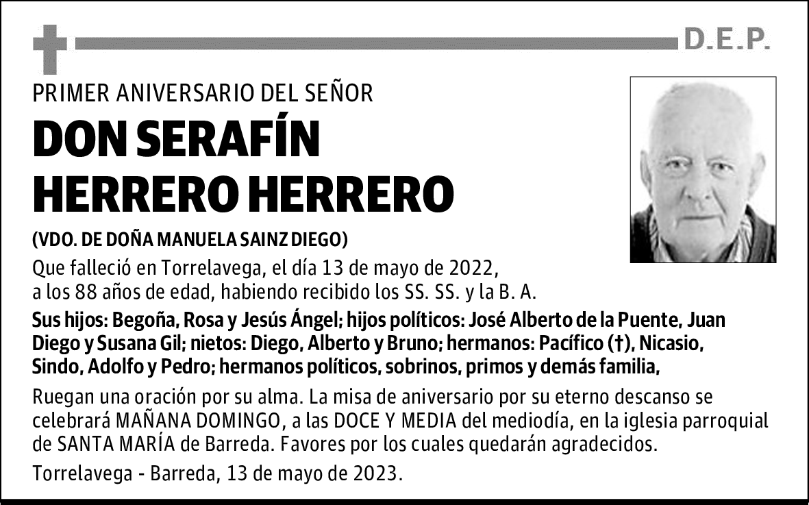 DON SERAFÍN HERRERO HERRERO