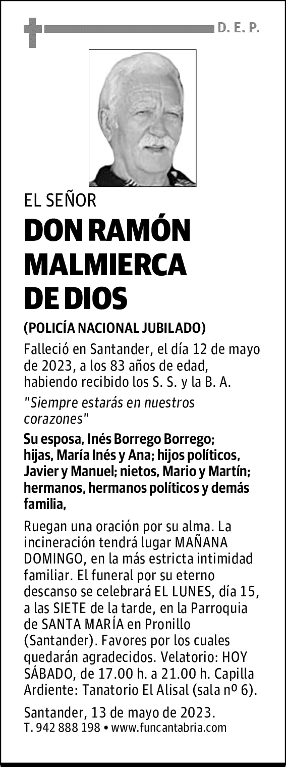 DON RAMÓN MALMIERCA DE DIOS