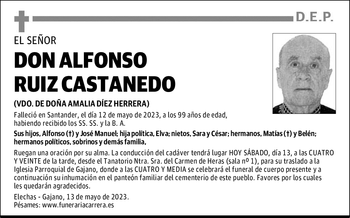 DON ALFONSO RUIZ CASTANEDO