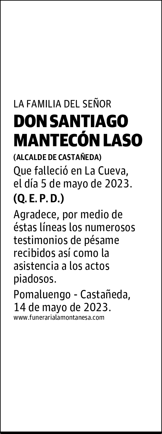 DON SANTIAGO MANTECÓN LASO