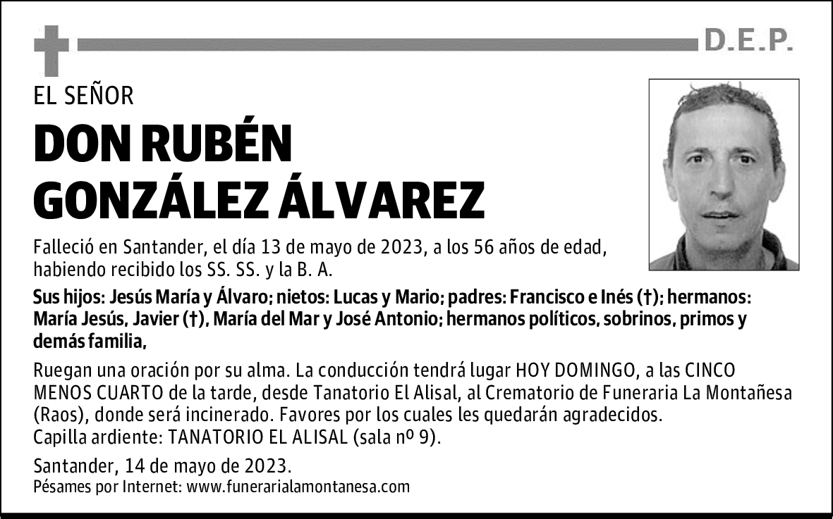 DON RUBÉN GONZÁLEZ ÁLVAREZ