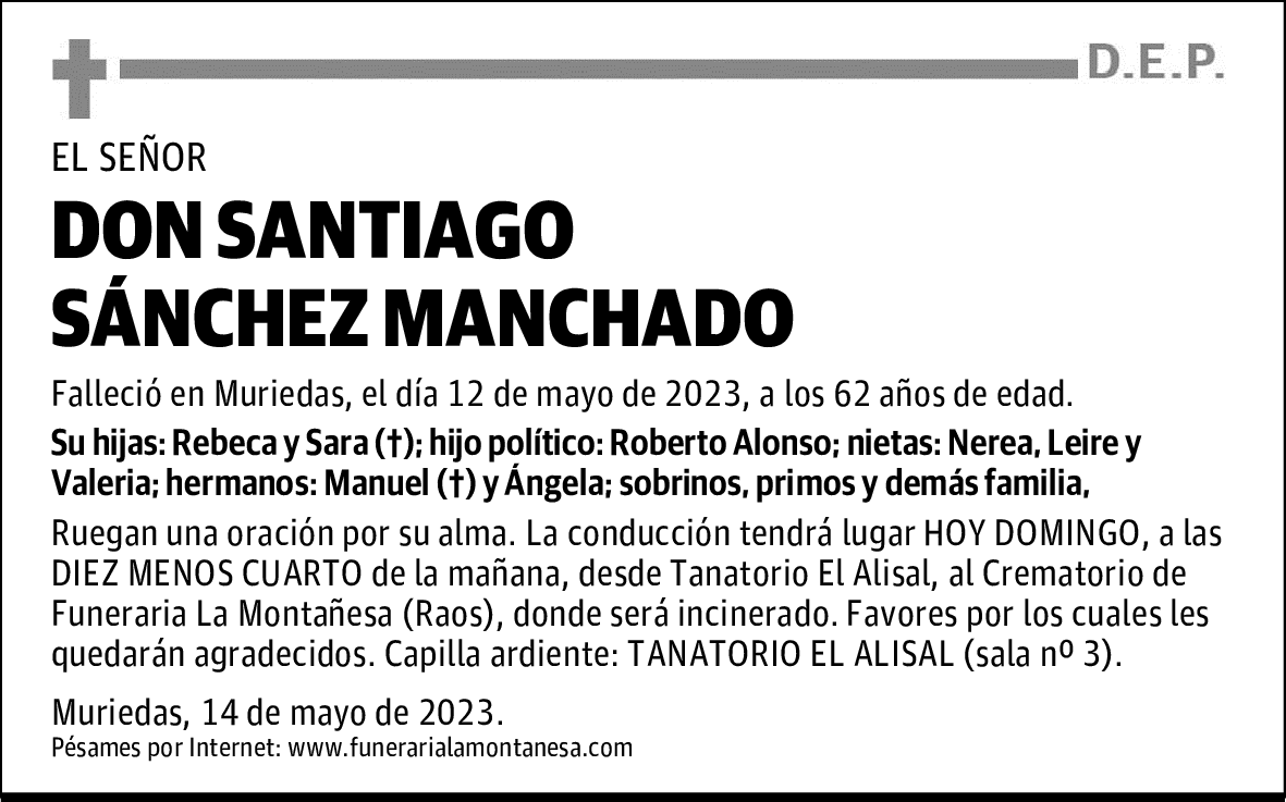 DON SANTIAGO SÁNCHEZ MANCHADO