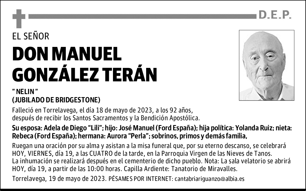 DON MANUEL GONZÁLEZ TERÁN