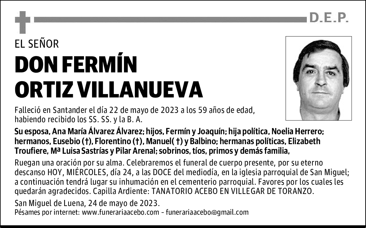 DON FERMÍN ORTIZ VILLANUEVA