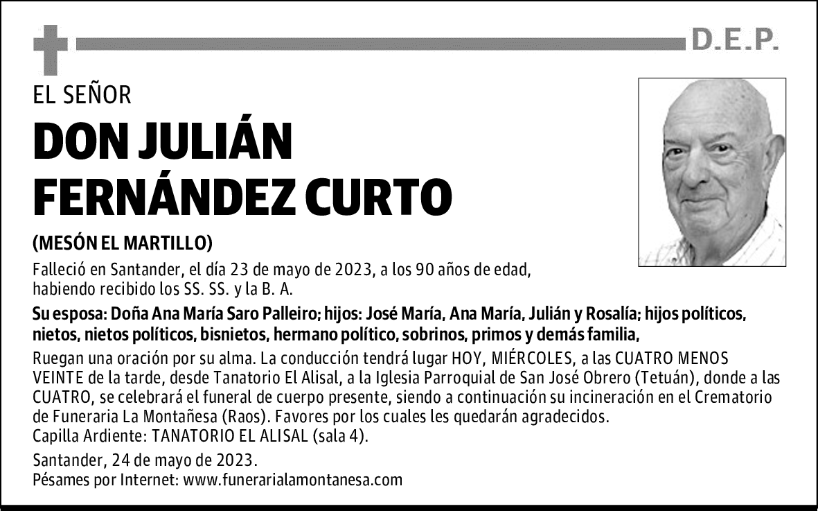 DON JULIÁN FERNÁNDEZ CURTO