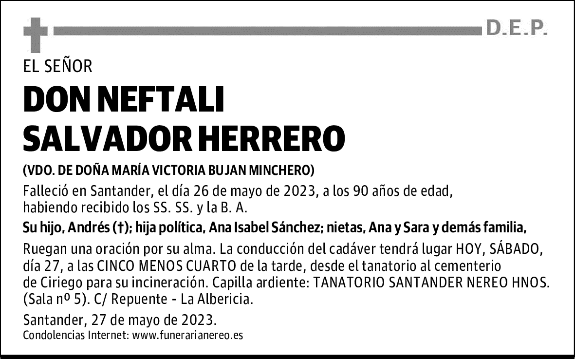 DON NEFTALI SALVADOR HERRERO