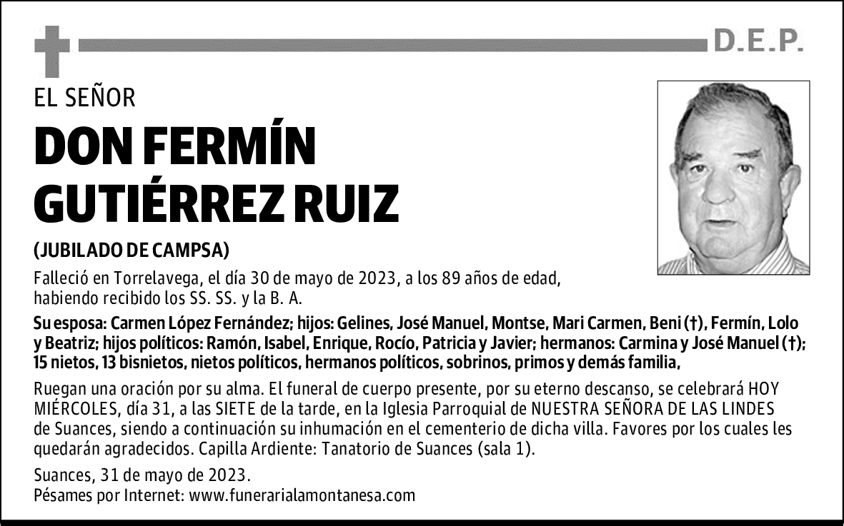 DON FERMÍN GUTIÉRREZ RUIZ