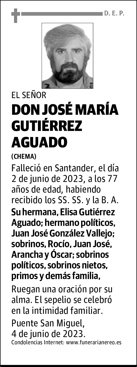 DON JOSÉ MARÍA GUTIÉRREZ AGUADO