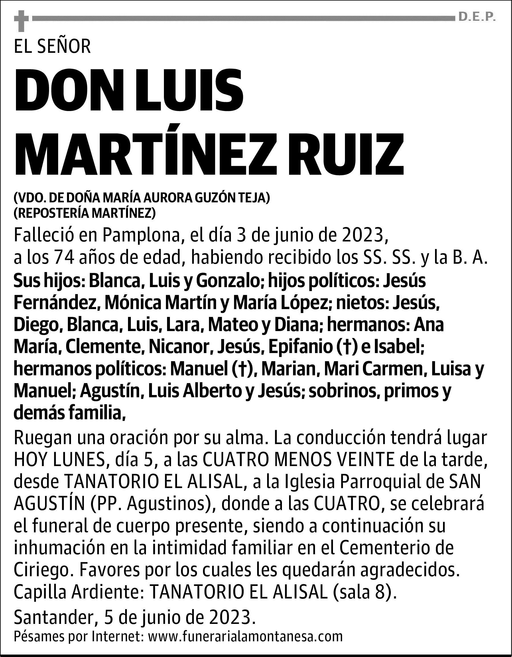 DON LUIS MARTÍNEZ RUIZ