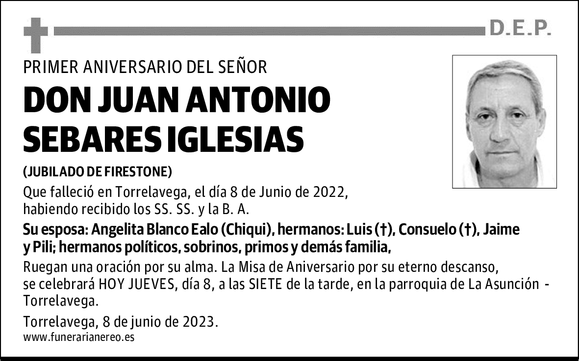DON JUAN ANTONIO SEBARES IGLESIAS