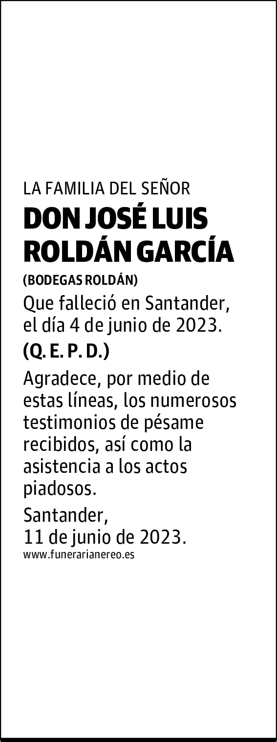 DON JOSÉ LUIS ROLDÁN GARCÍA