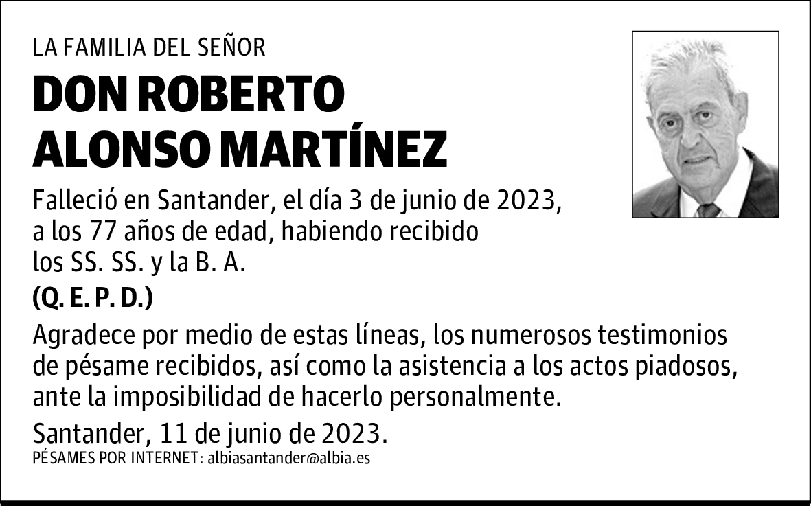 DON ROBERTO ALONSO MARTÍNEZ