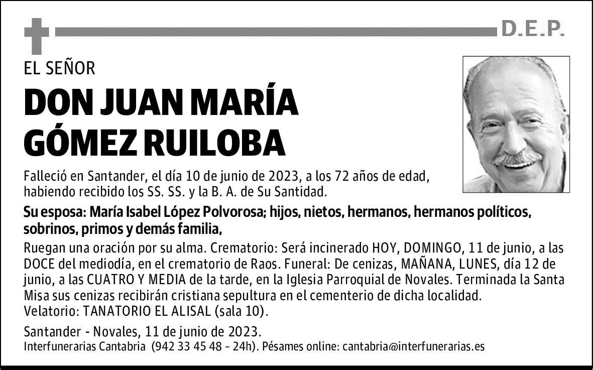 DON JUAN MARÍA GÓMEZ RUILOBA