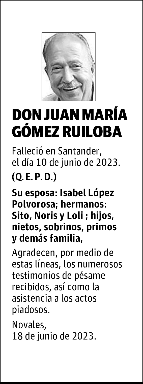 DON JUAN MARÍA GÓMEZ RUILOBA