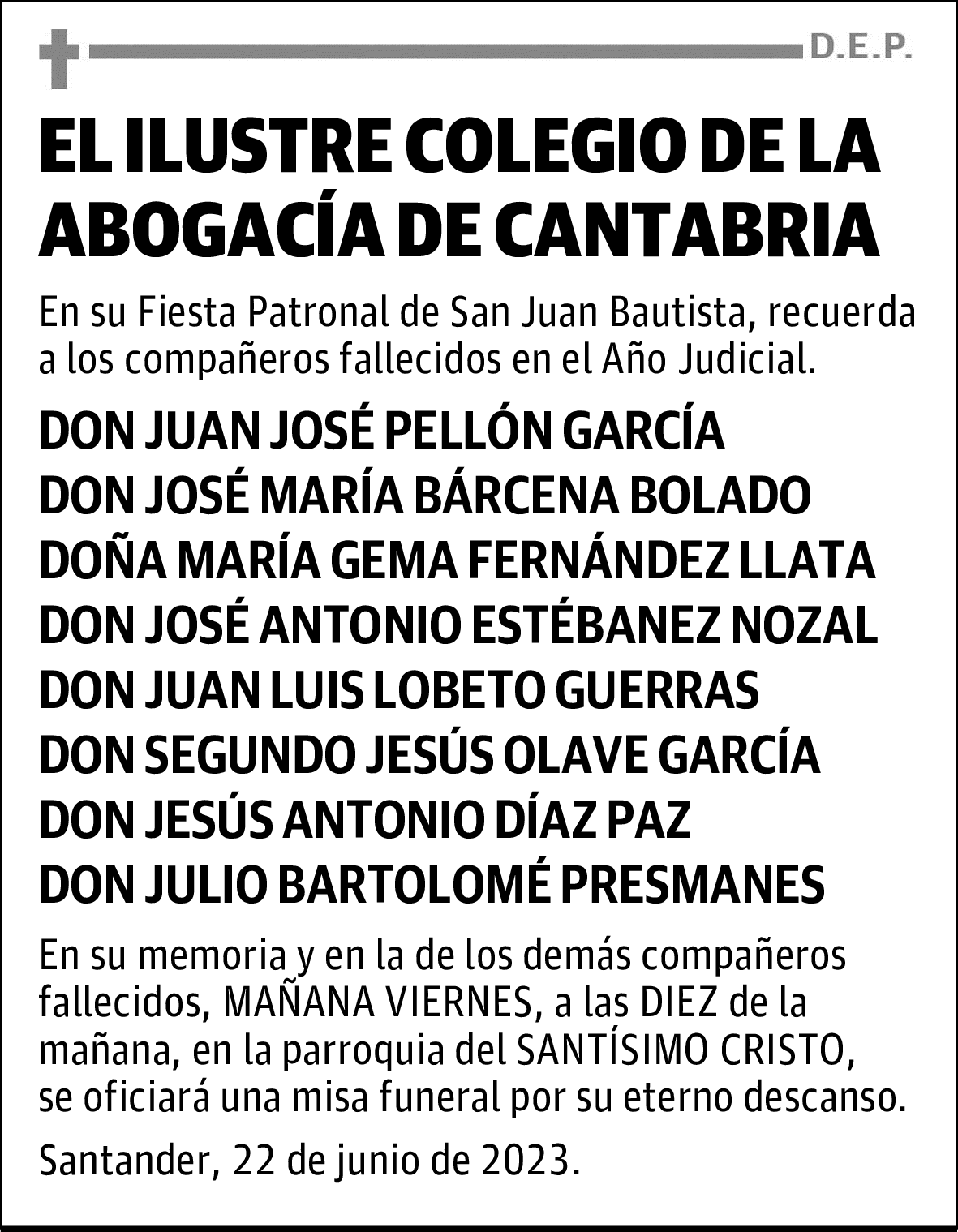 ILUSTRE COLEGIO DE LA ABOGACÍA DE CANTABRIA