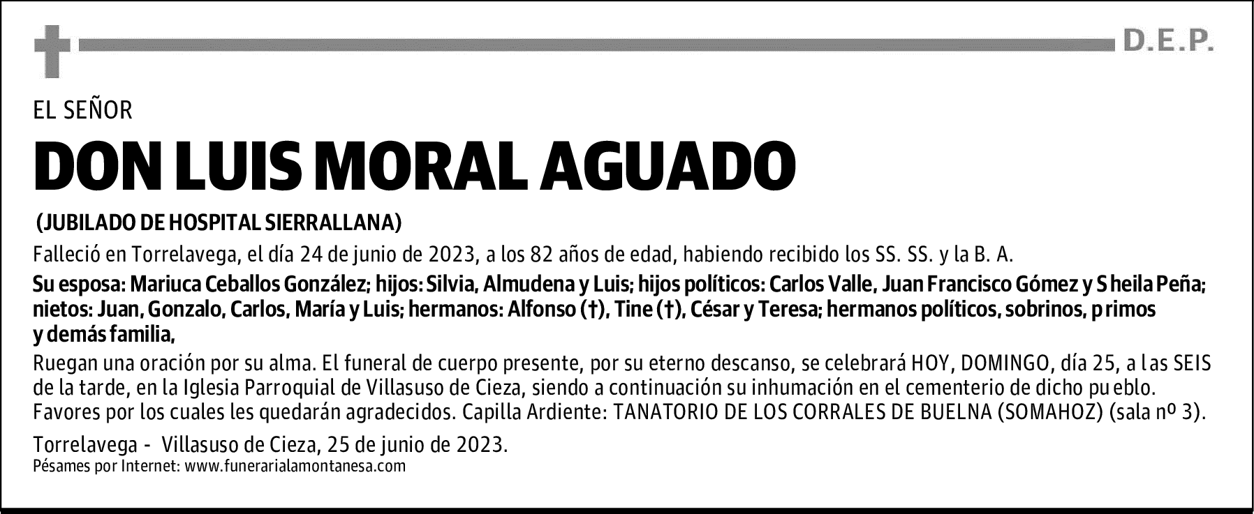 DON LUIS MORAL AGUADO