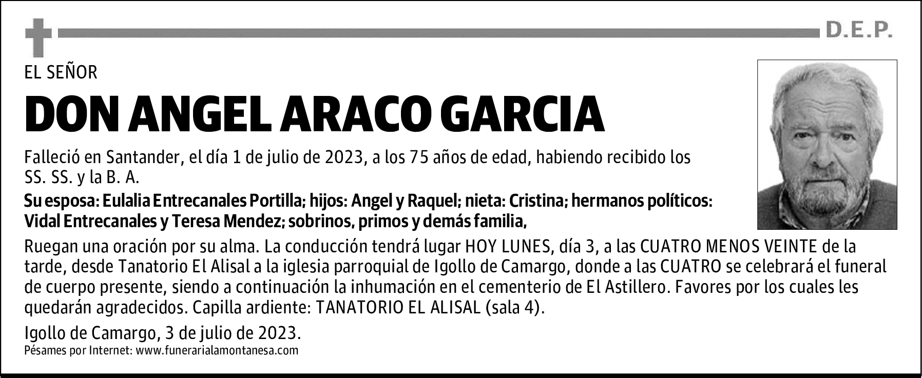 DON ANGEL ARACO GARCIA