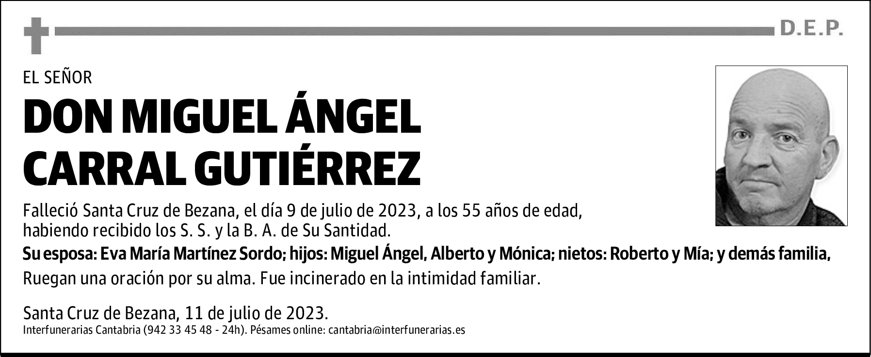 DON MIGUEL ÁNGEL CARRAL GUTIÉRREZ