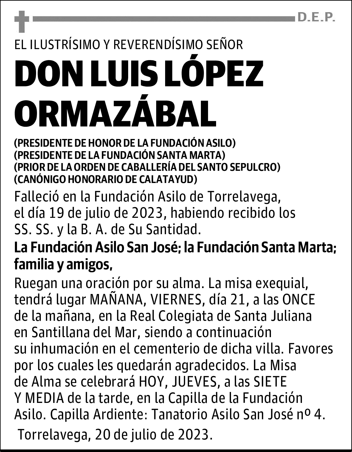 DON LUIS LÓPEZ ORMAZÁBAL