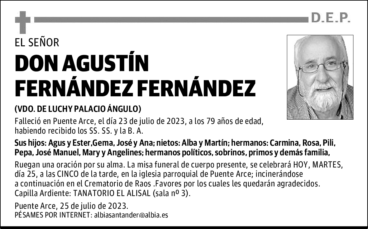 DON AGUSTÍN FERNÁNDEZ FERNÁNDEZ