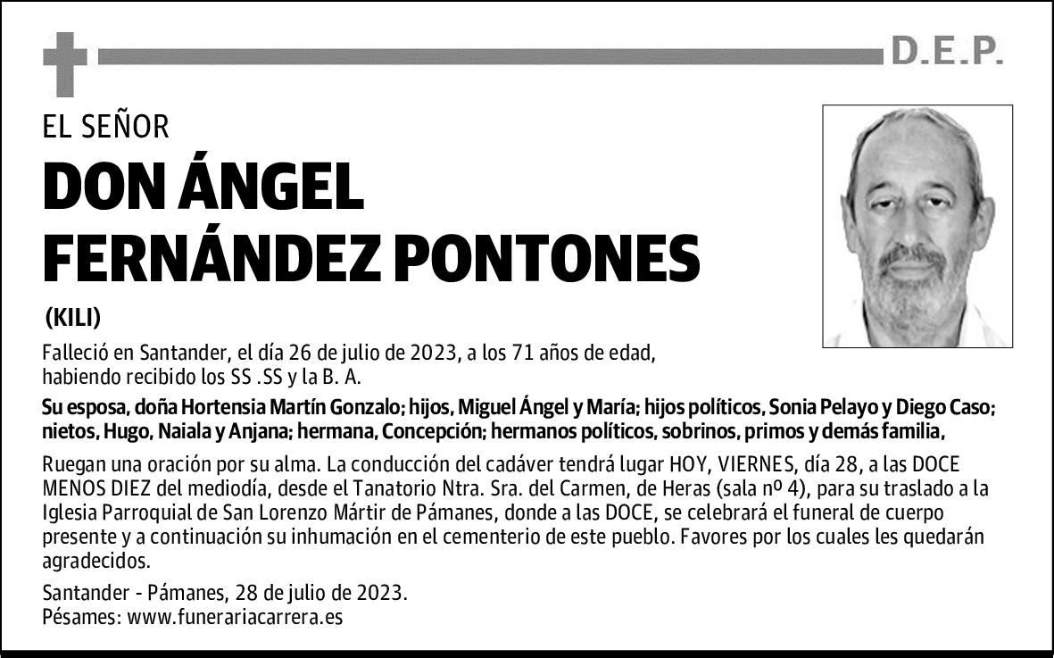 DON ÁNGEL FERNÁNDEZ PONTONES