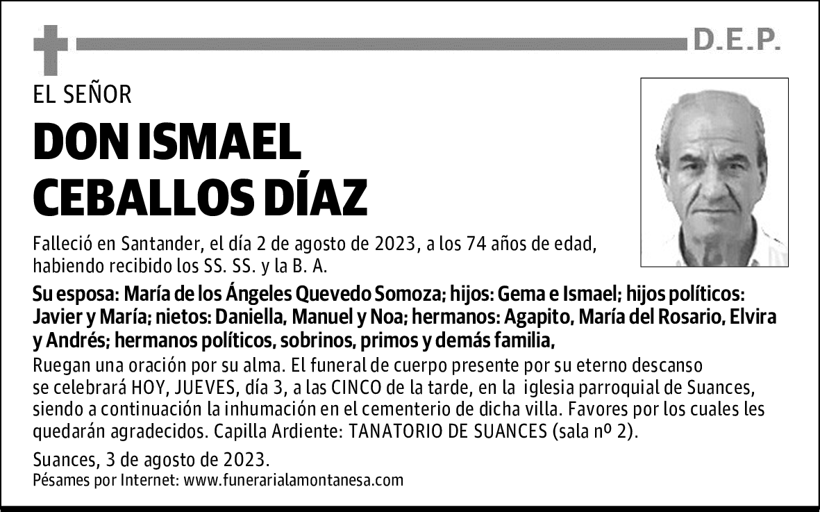 DON ISMAEL CEBALLOS DÍAZ