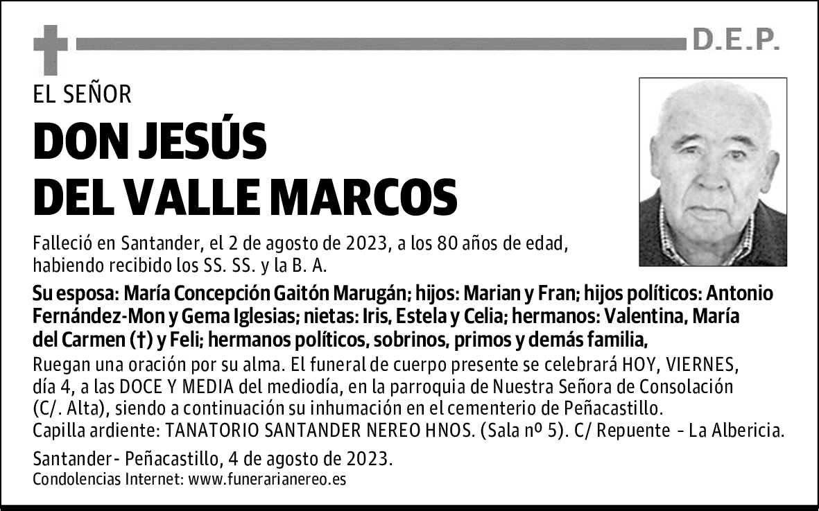 DON JESÚS DEL VALLE MARCOS