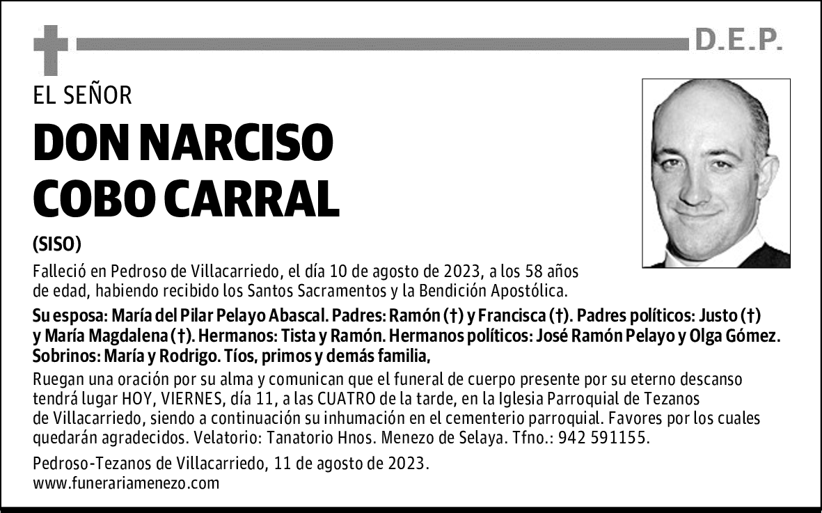 DON NARCISO COBO CARRAL