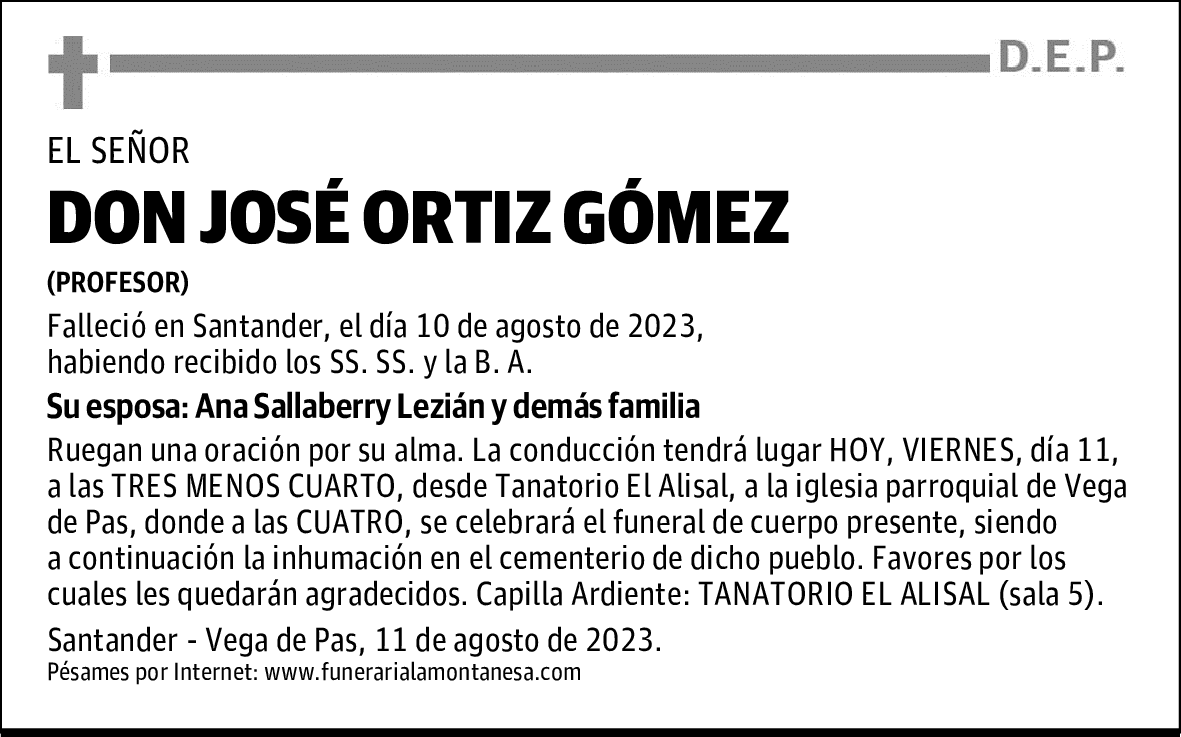 DON JOSÉ ORTIZ GÓMEZ