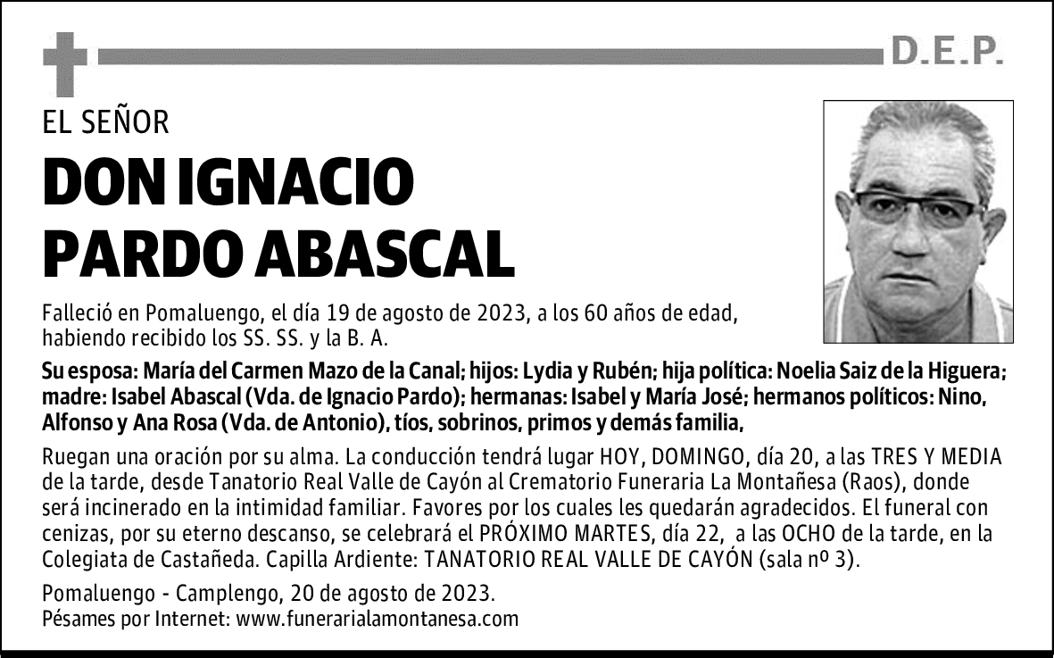 DON IGNACIO PARDO ABASCAL