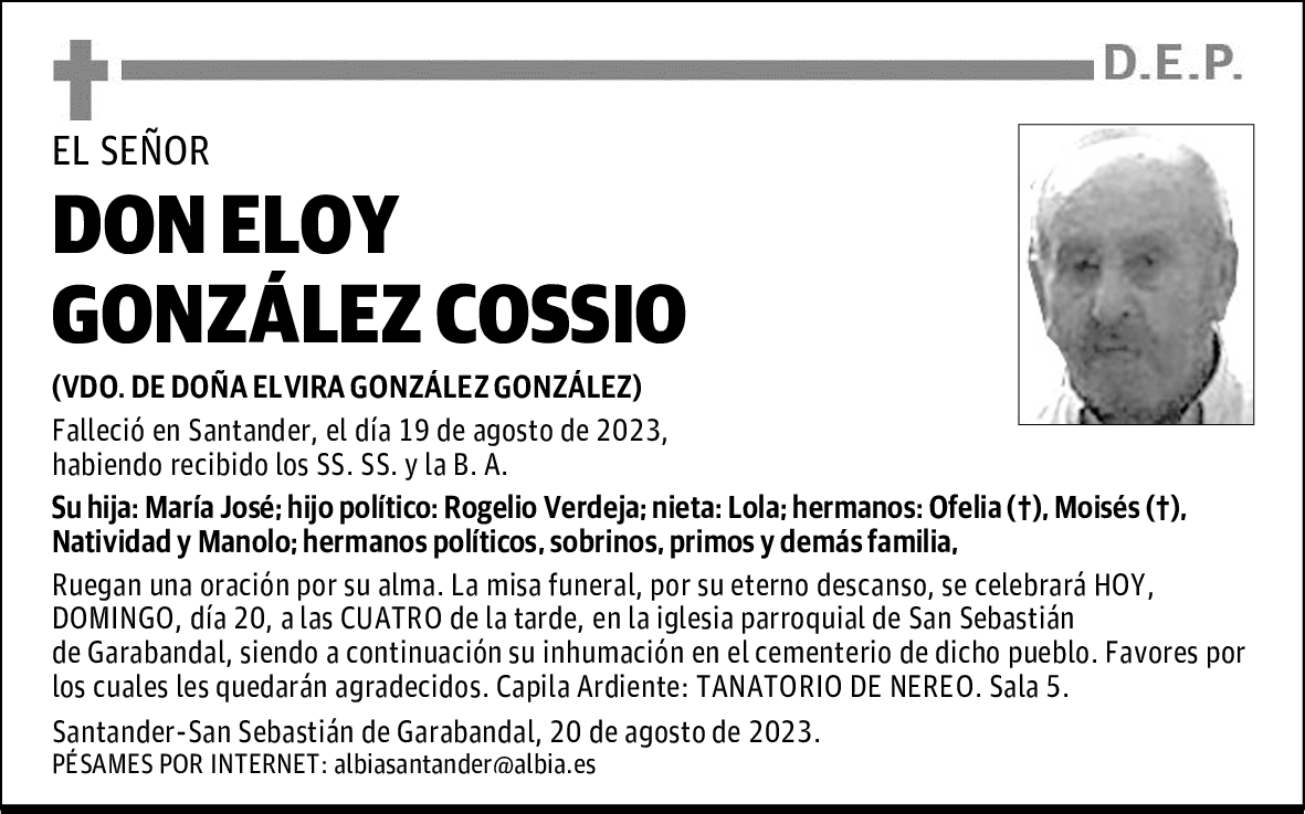 DON ELOY GONZÁLEZ COSSIO