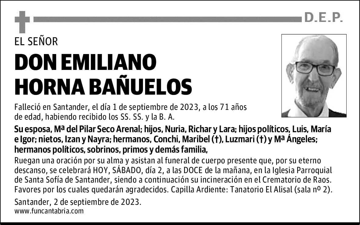 DON EMILIANO HORNA BAÑUELOS