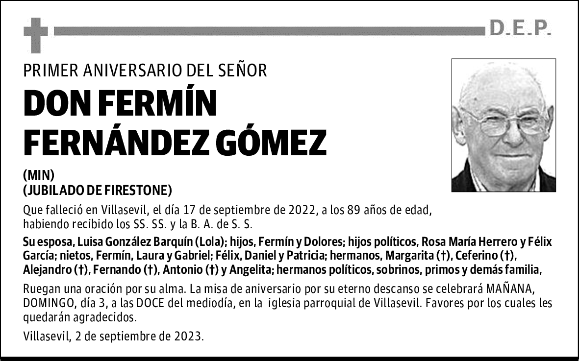 DON FERMÍN FERNÁNDEZ GÓMEZ