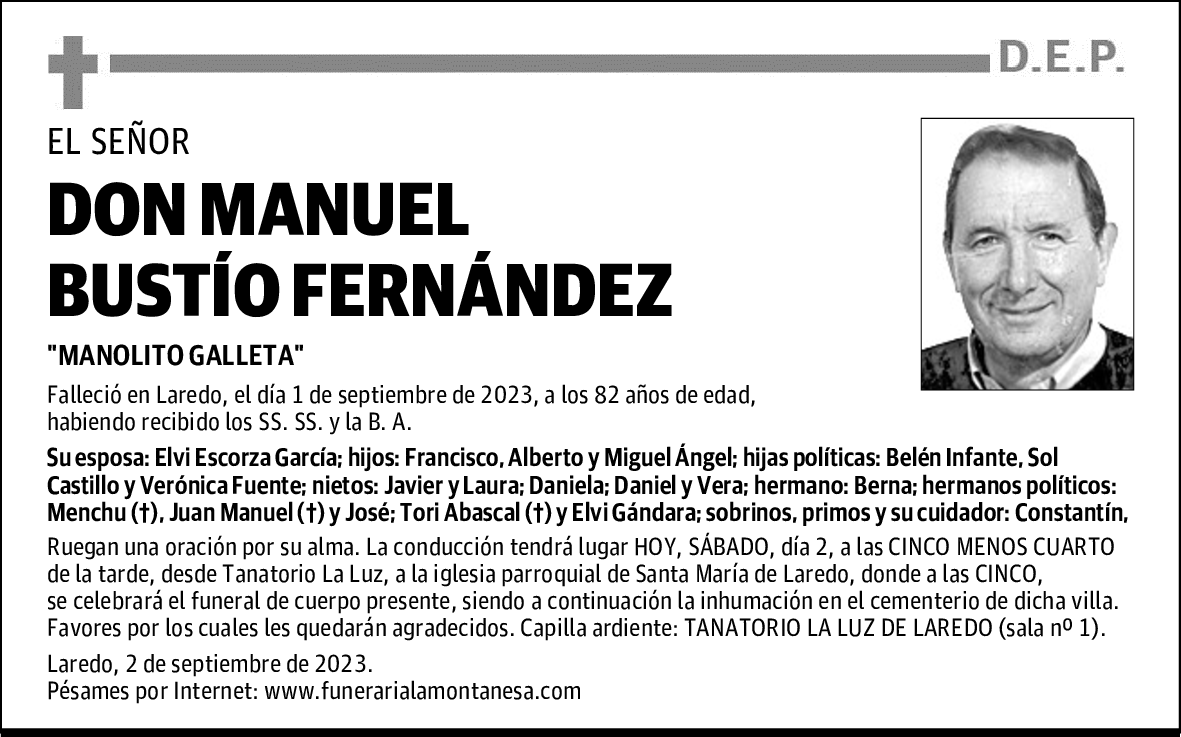 DON MANUEL BUSTÍO FERNÁNDEZ