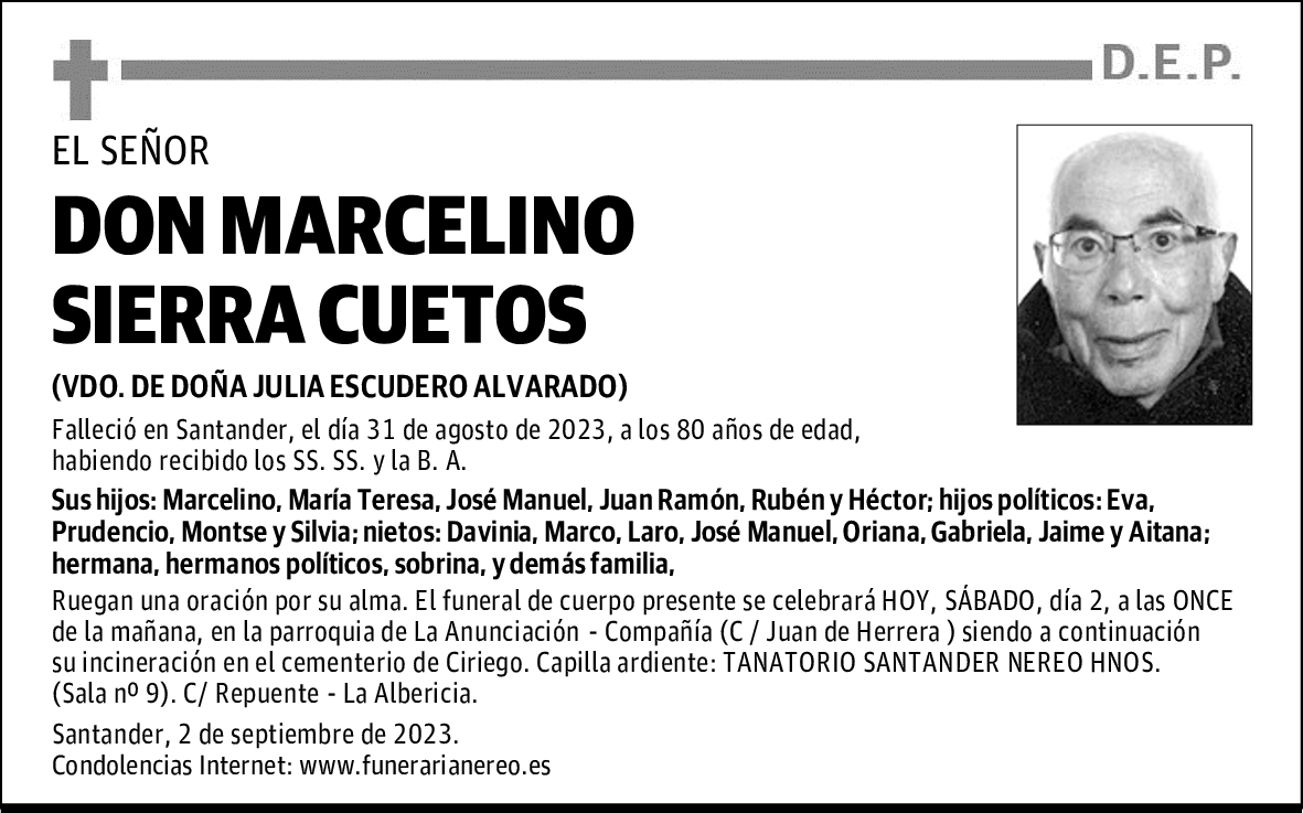 DON MARCELINO SIERRA CUETOS