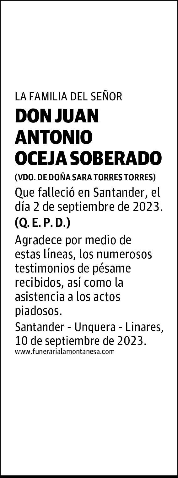 DON JUAN ANTONIO OCEJA SOBERADO
