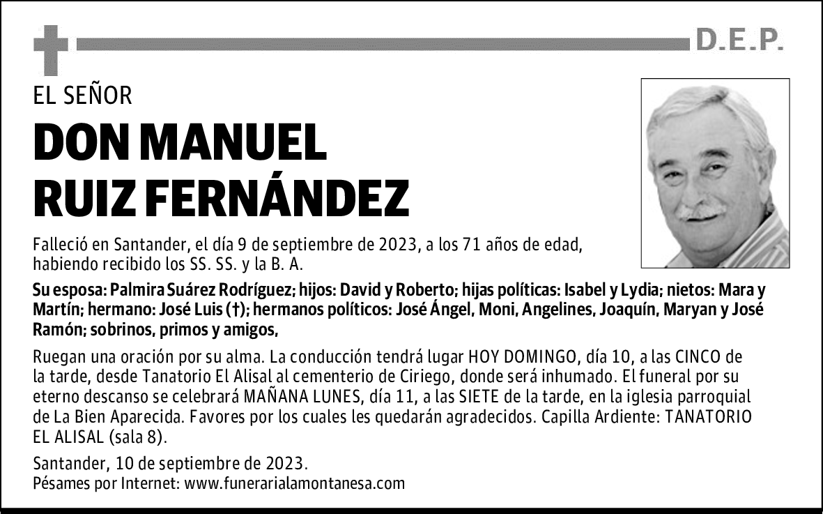 DON MANUEL RUIZ FERNÁNDEZ