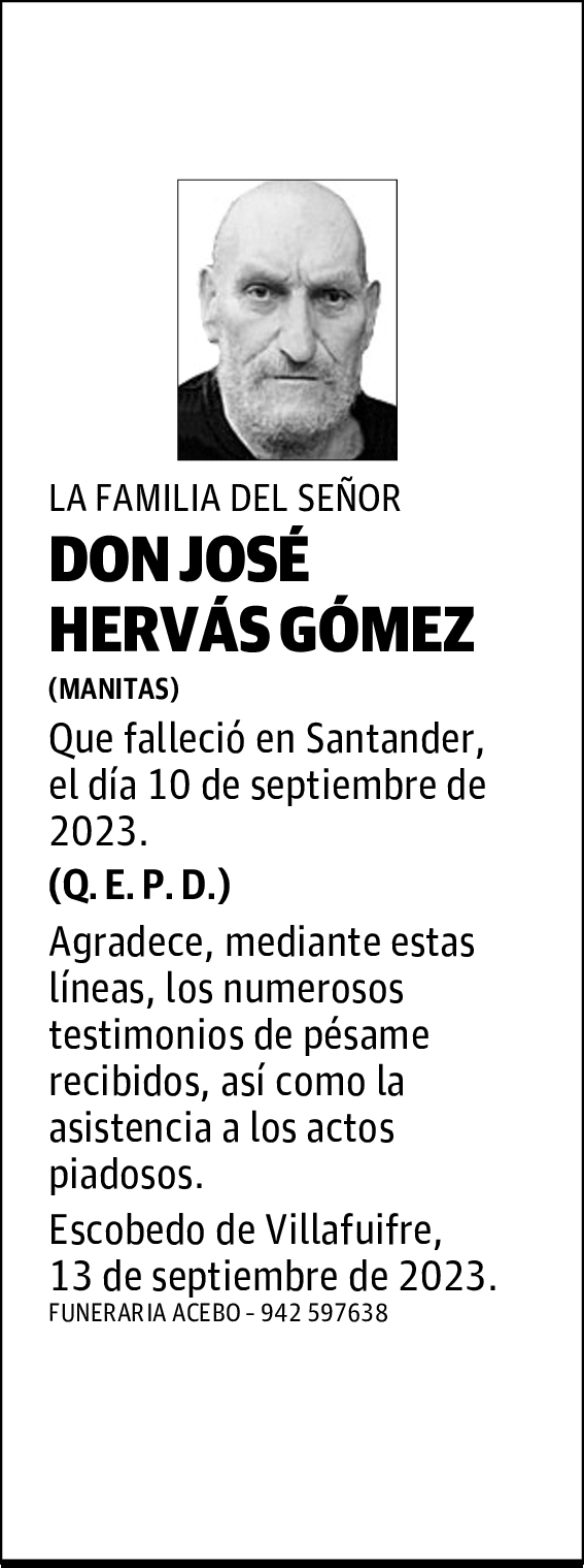 DON JOSÉ HERVÁS GÓMEZ
