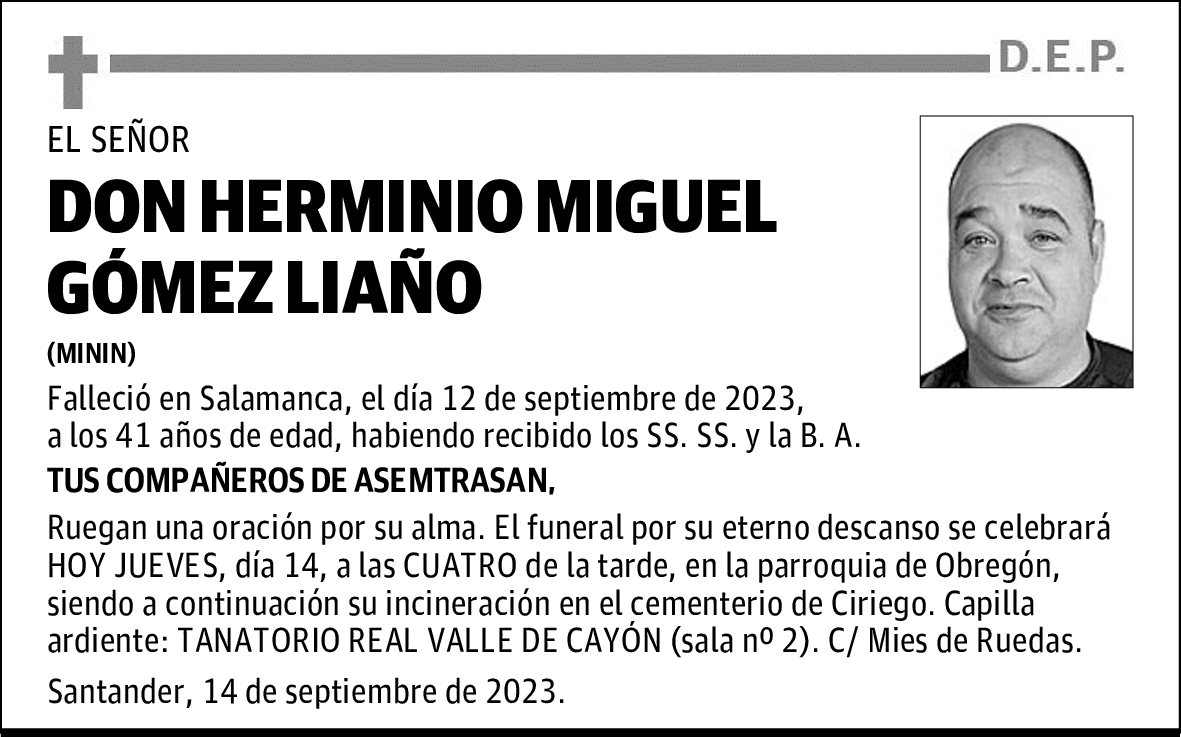 DON HERMINIO MIGUEL GÓMEZ LIAÑO