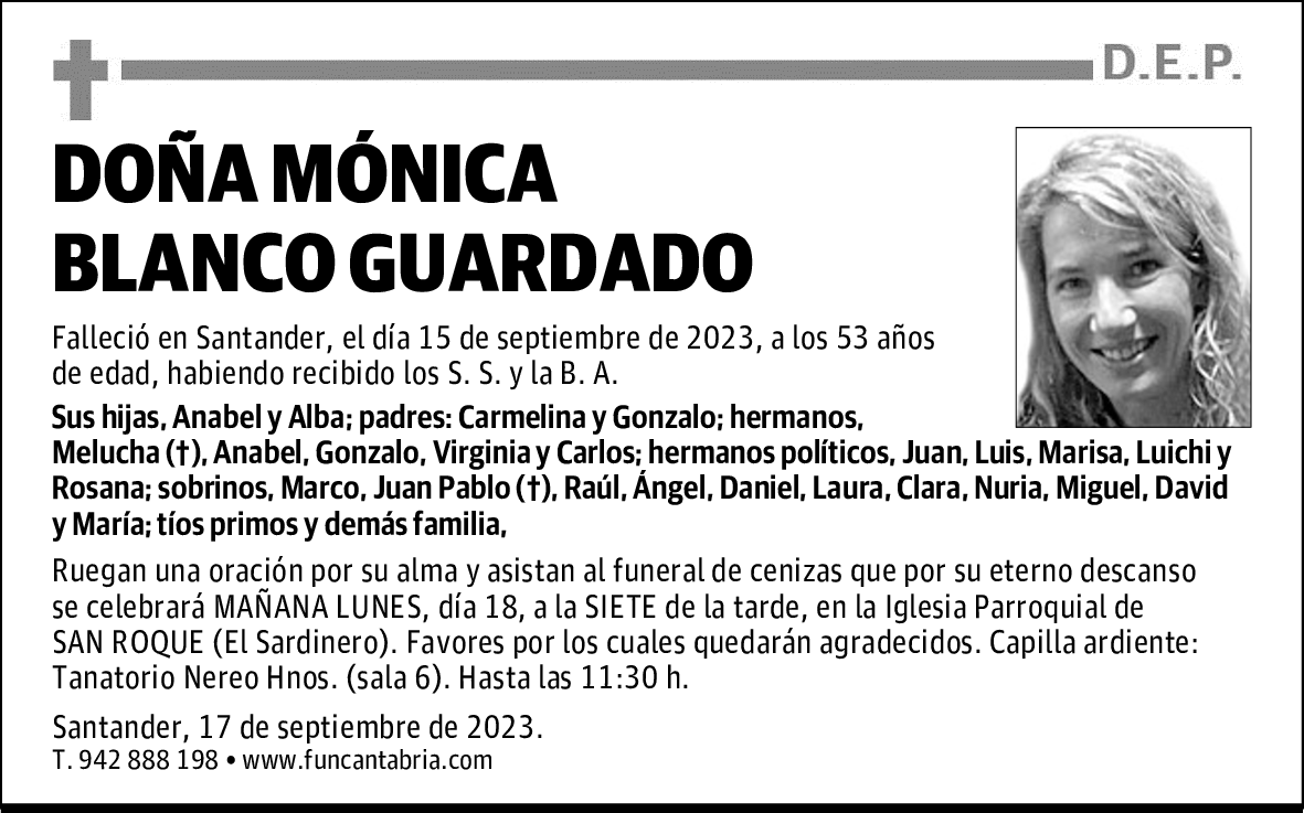 DOÑA MÓNICA BLANCO GUARDADO
